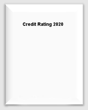 Credit Rating 2020