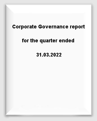 Corporate Governance report for the quarter ended 31.03.2022