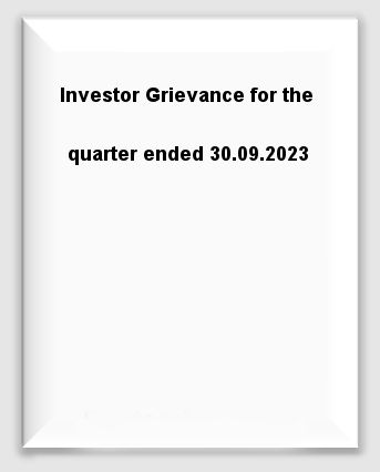 Investor-Grievance-Quarter-Ended-30.09.2023