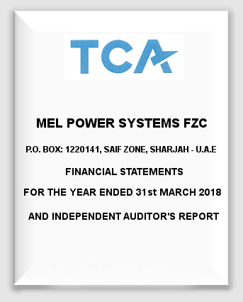MEL Power Systems FZC Financials