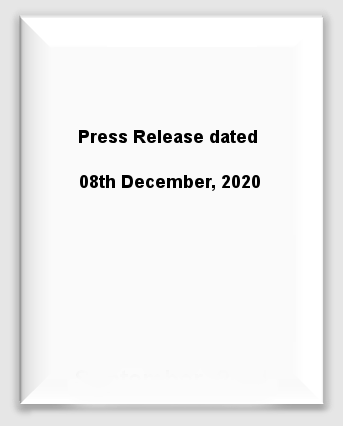 Press Release dated 08th December, 2020