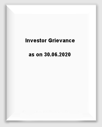 Investor Grievance - 30th June, 2020