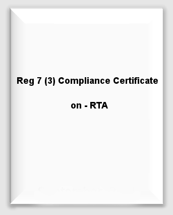 Half Yearly - Reg7(3)ComplianceCertificate-RTA